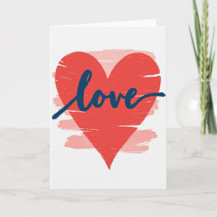 Cartão de Pintura de Amor Sincero