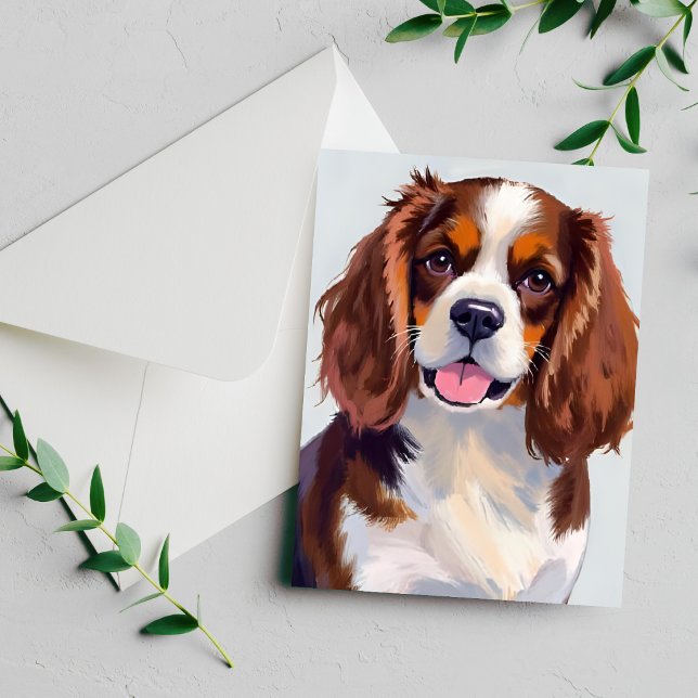 Cartão de pintura de cão Cocker Spaniel (Criador carregado)