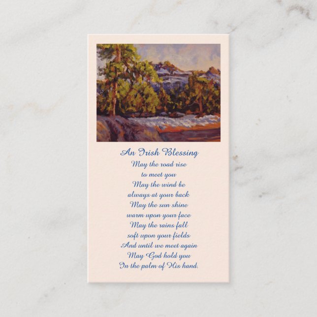 Cartão de Pintura de Óleo para Lembrança de Imagem (Frente)