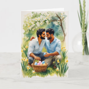 Cartão de Pintura de Ovo de Páscoa