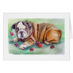 Cartão de Pintura para Cachorro-Bolha