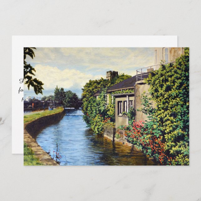 Cartão de Pintura Trabalho de arte da Irlanda Verd (Frente/Verso)