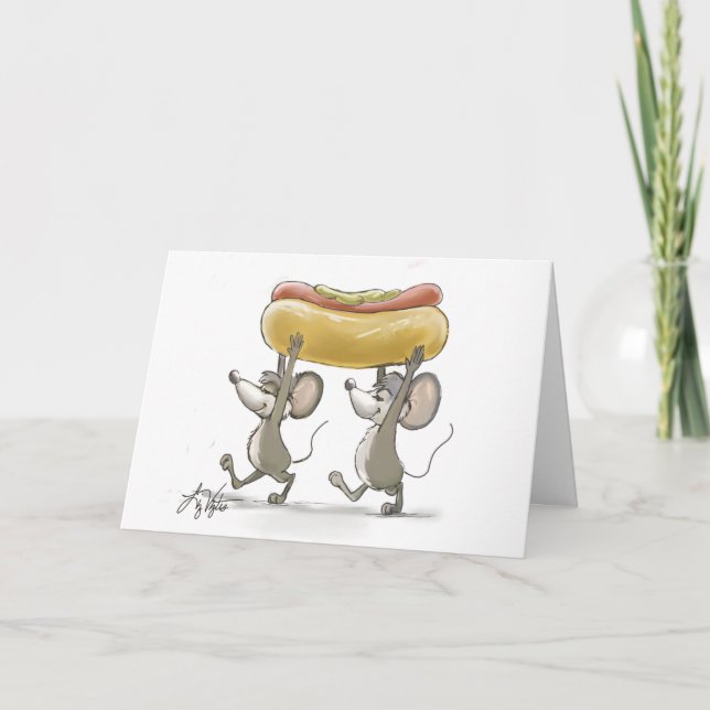 Cartão de Piquenique do Mic e Mac (Frente)