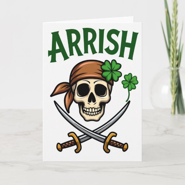 Cartão de Pirata Irlandês Arrish (Frente)