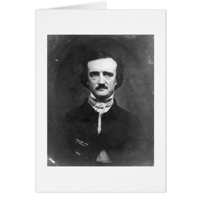 Cartão de Poe Edgar Allen (Frente)
