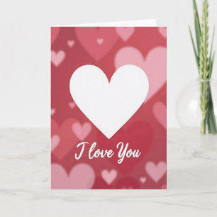 Cartão de Poema de Amor Eu Te Amo