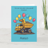 Cartão de Poema de Aniversário do Avô de Traço Per