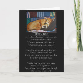 cartão de poema original para cães e animais de co