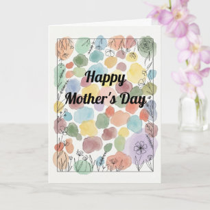 Cartão de poema personalizado para o Dia das Mães