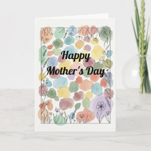 Cartão de Poema Personalizado para o Dia das Mães