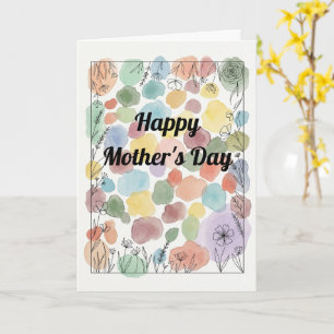 Cartão de Poema Personalizado para o Dia das Mães