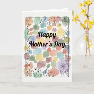 Cartão de Poema Personalizado para o Dia das Mães