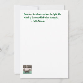 Cartão de poesia da floresta tropical