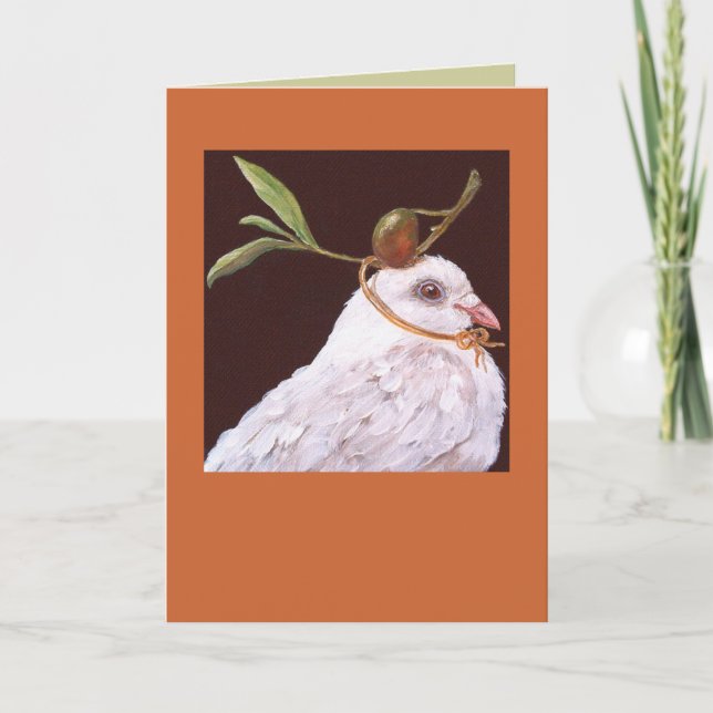 cartão de pomba (Olivia) (Frente)