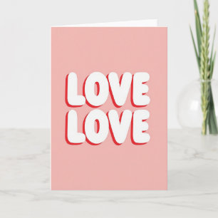 Cartão de Pop Art de Amor Doce