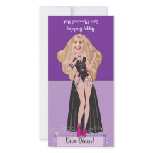 Cartão de pop Diva Birthday DIY