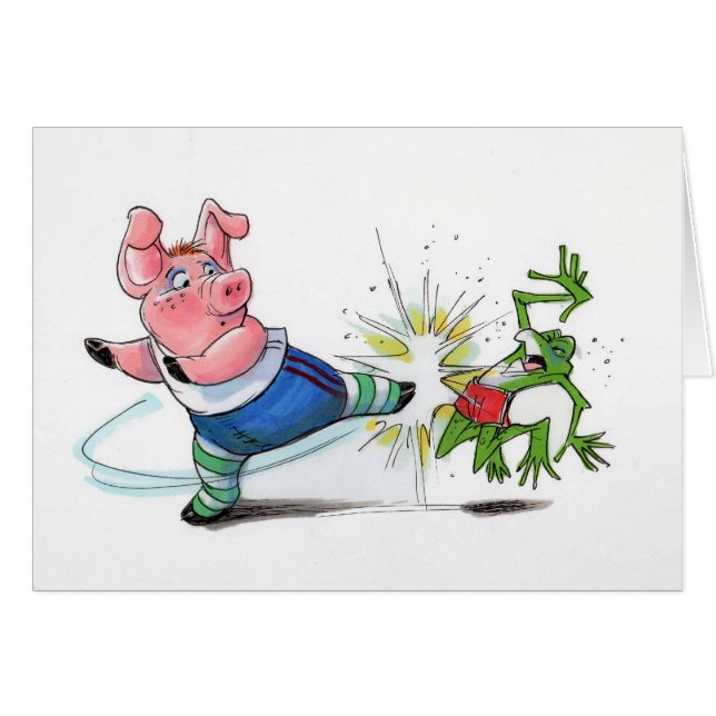 Cartão de Porkchop (Frente horizontal)