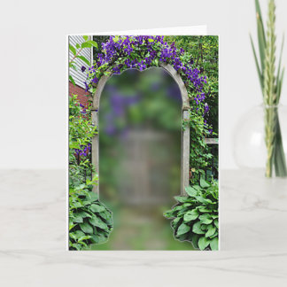 CARTÃO DE PORTA DE GARDEN 5x7