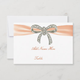 Cartão de Posicionamento de Mesa de Casamento com 