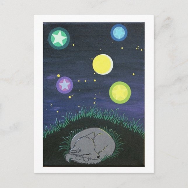 cartão de posto aconchegante de arte (Frente)