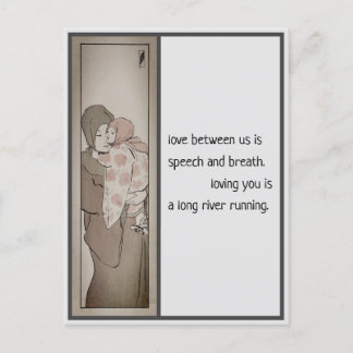 Cartão de posto da mãe e da criança japonesas, ver