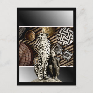 Cartão de Posto de Amizade Africano