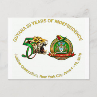 cartão de posto de aniversário da guyana