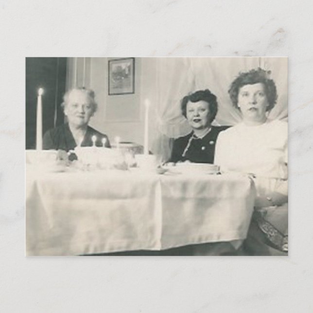 cartão de posto de aniversários (Frente)