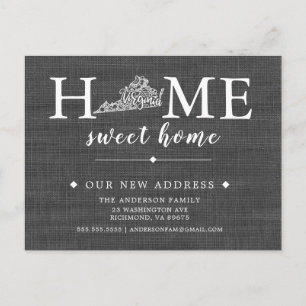 Cartão de Posto de Anúncio de Movimentação do 