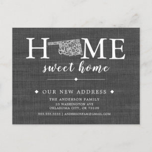 Cartão de Posto de Anúncio de Movimentação do 