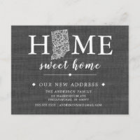 Cartão de Posto de Anúncio de Movimentação do Esta