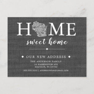 Cartão de Posto de Anúncio de Movimentação do Esta