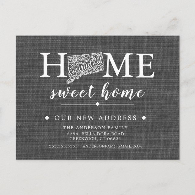 Cartão de Posto de Anúncio de Movimentação do Esta (Frente)