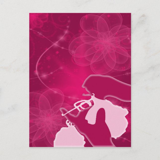 cartão de posto de crochê psicodélico (Frente)