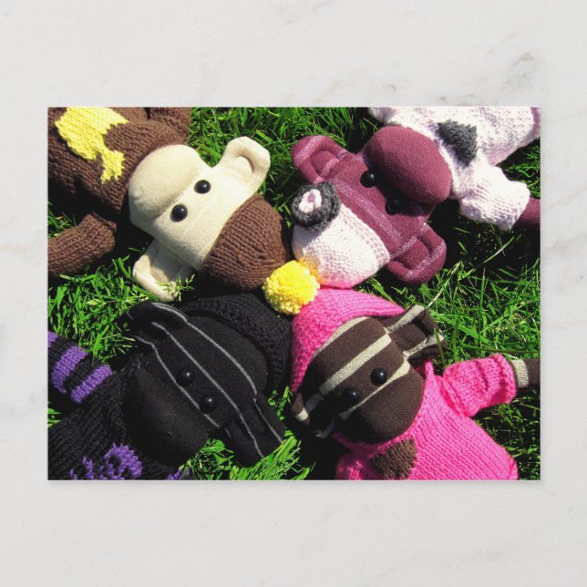 Cartão de Posto de Macaco Mars Sock (Frente)