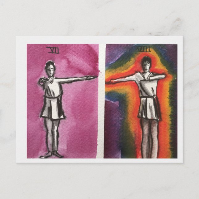 CARTÃO DE POSTO DE MOVIMENTOS DE DANÇA Vii,VIII DA (Frente)