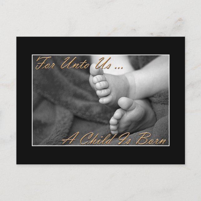 Cartão de Posto de Natal Cristão (Frente)