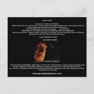 Cartão de posto de Perfil de Autores