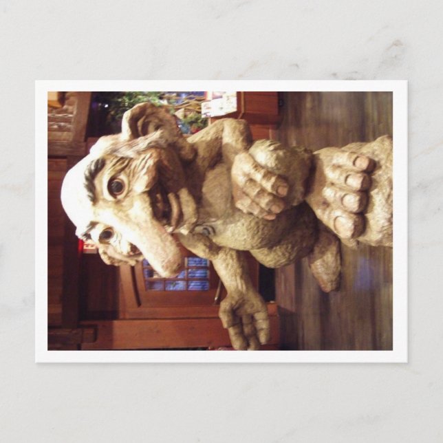 Cartão de Posto de Troll norueguês (Frente)