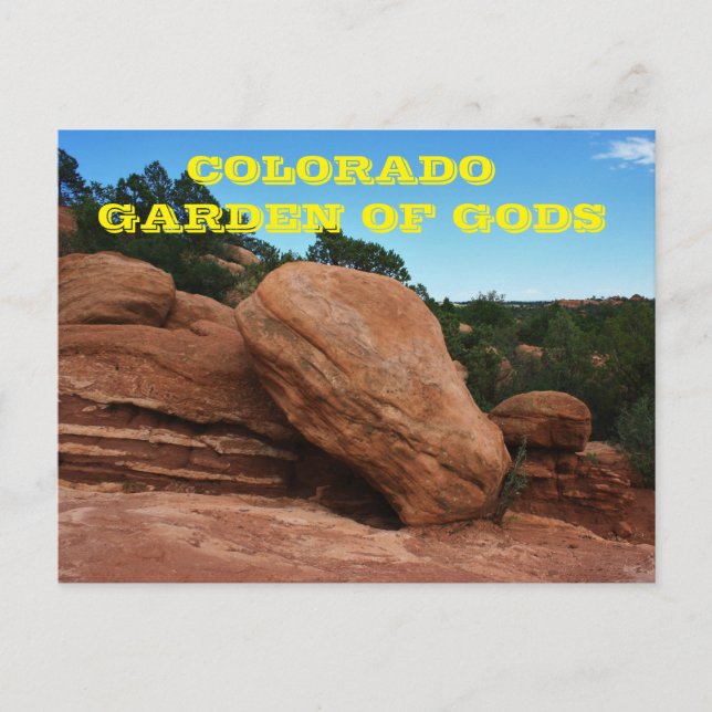 Cartão de Posto do Colorado Garden of Gods (Frente)