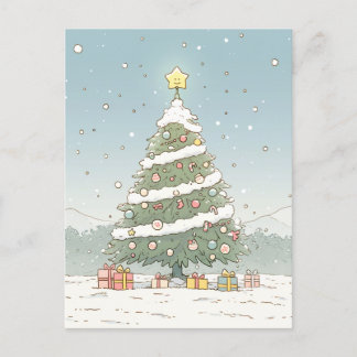 Cartão de Posto Feliz de Natal