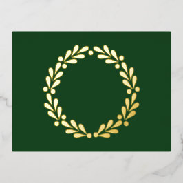 Cartão de Posto Feriado de Folha de Natal