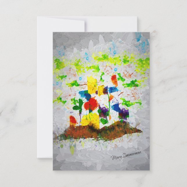 Cartão de Posto "Nature Fantasy Trees" (Frente)