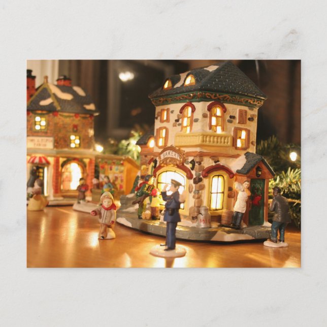 Cartão de Posto para Decorações de Natal / Yule (Frente)