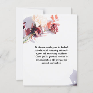 Cartão de Posto personalizado para a Esposa do Pas