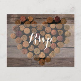 Cartão De Posto Rsvp Para Cortiça De Vinho Russo
