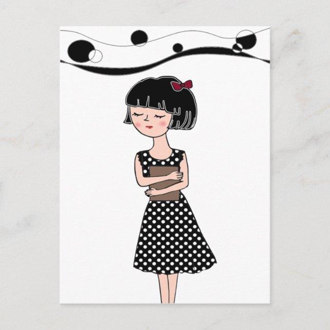 Cartão de Posto Sonhando com Livros (Frente)