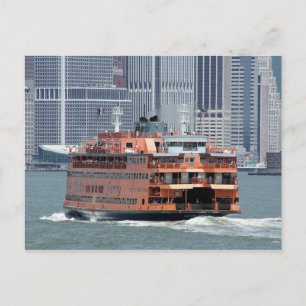 Cartão de Posto Staten Island Ferry New York Harbo