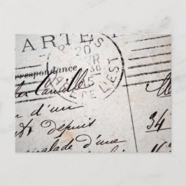 Cartão de Posto Vintage Paris, Cher Camille..