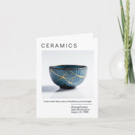 Cartão de Potência Kintsugi Japonês